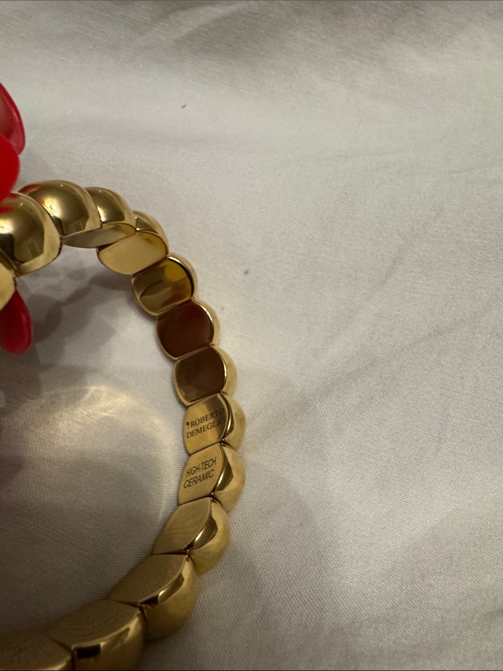 Roberto Demeglio SMALL GOLD AURA DAMA STRETCH BRACELET - Picture 2 of 4